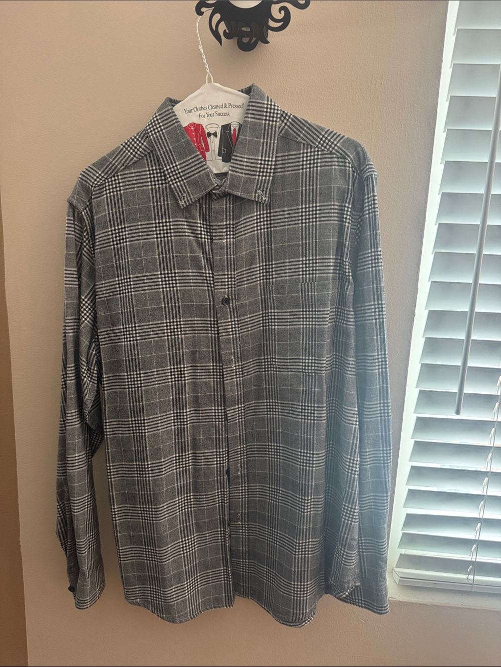 Goodfellow & Co Gray Plaid Button-Down Shirt